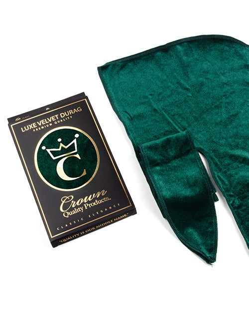 Forest Green Velvet Durag