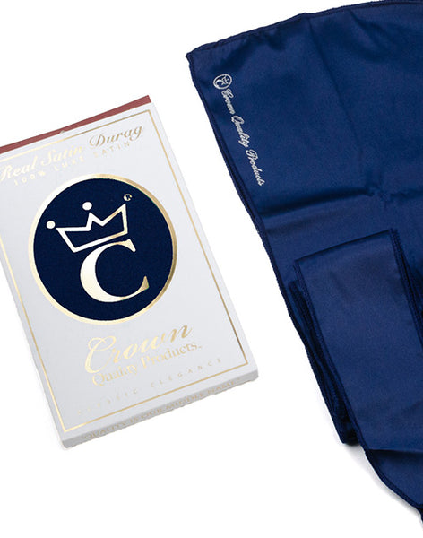 Navy Satin Durag