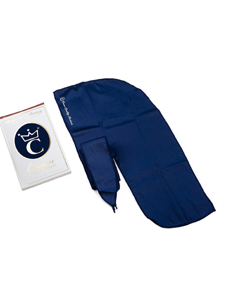 Navy Satin Durag