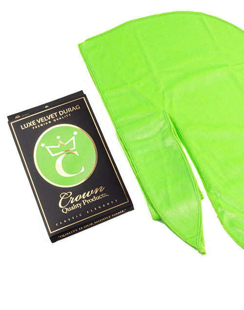 Neon Green Velvet Durag