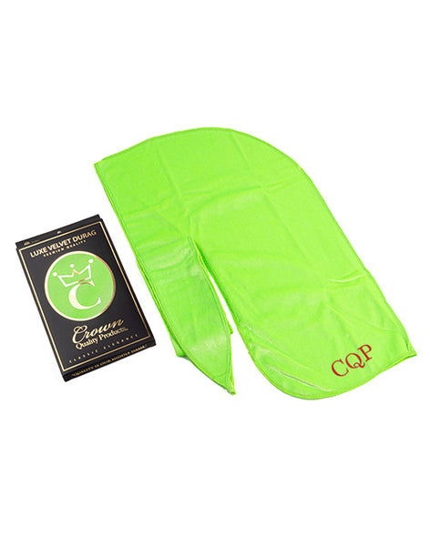 Neon Green Velvet Durag