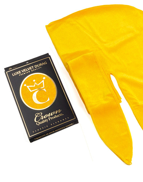 Yellow Velvet Durag