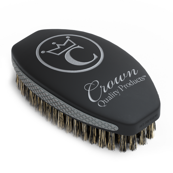 Matte Black | Medium Wave Brush | Crown Quality Products