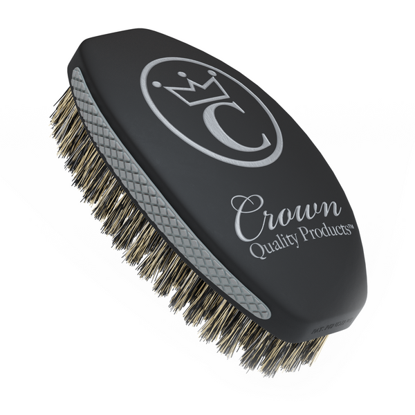 Matte Black | Medium Wave Brush | Crown Quality Products